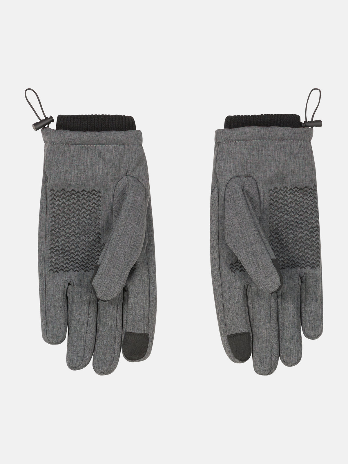 Robuste Handschuhe in Melange-Optik aus Kunstgewebe