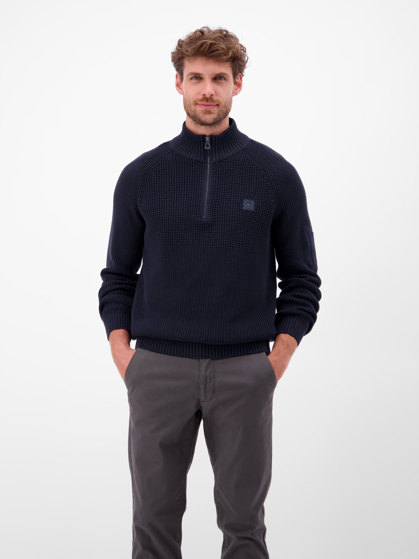 Herren Stricktroyer, grob gerippt - LERROS