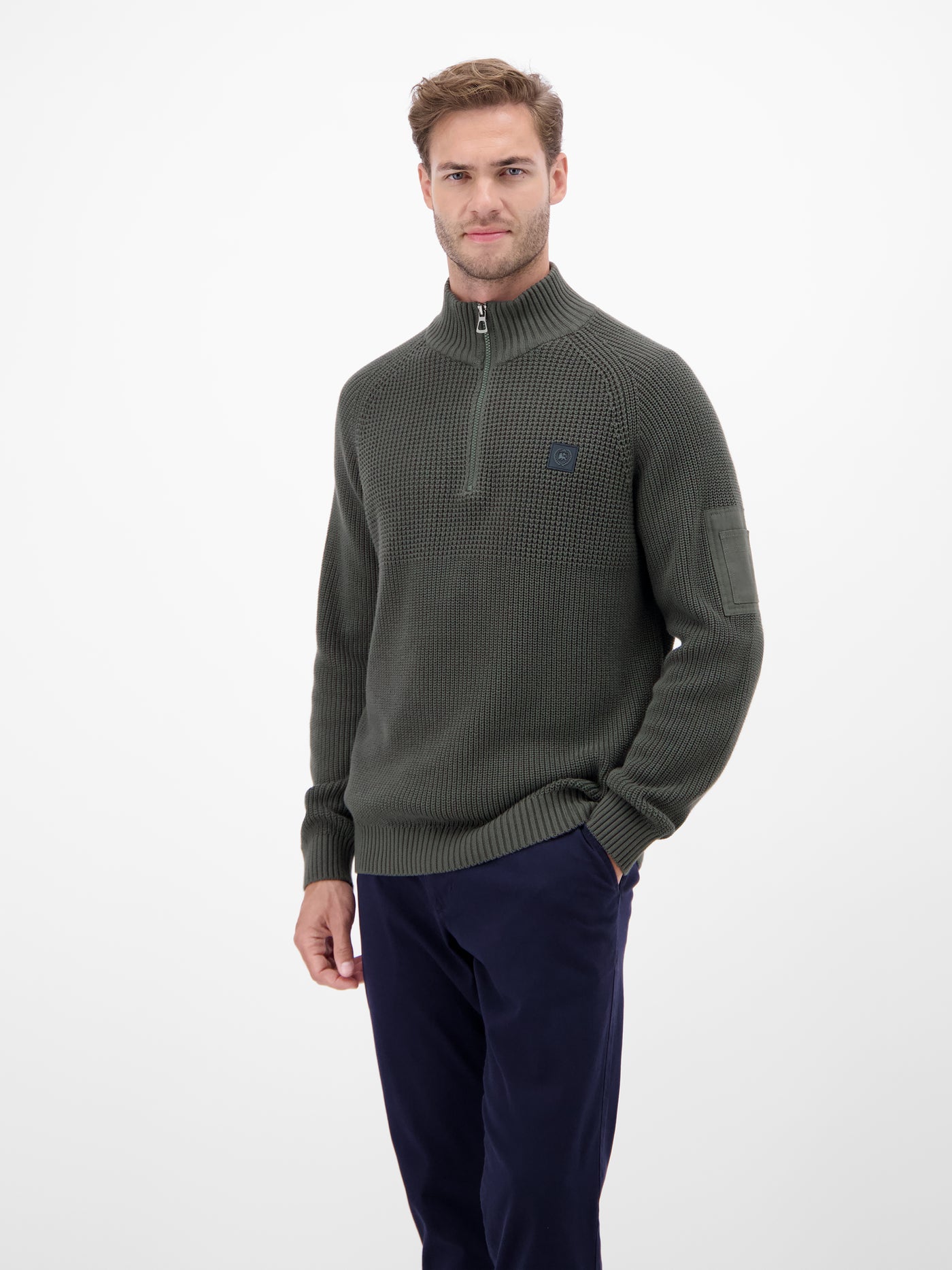 Herren Stricktroyer, grob gerippt - LERROS