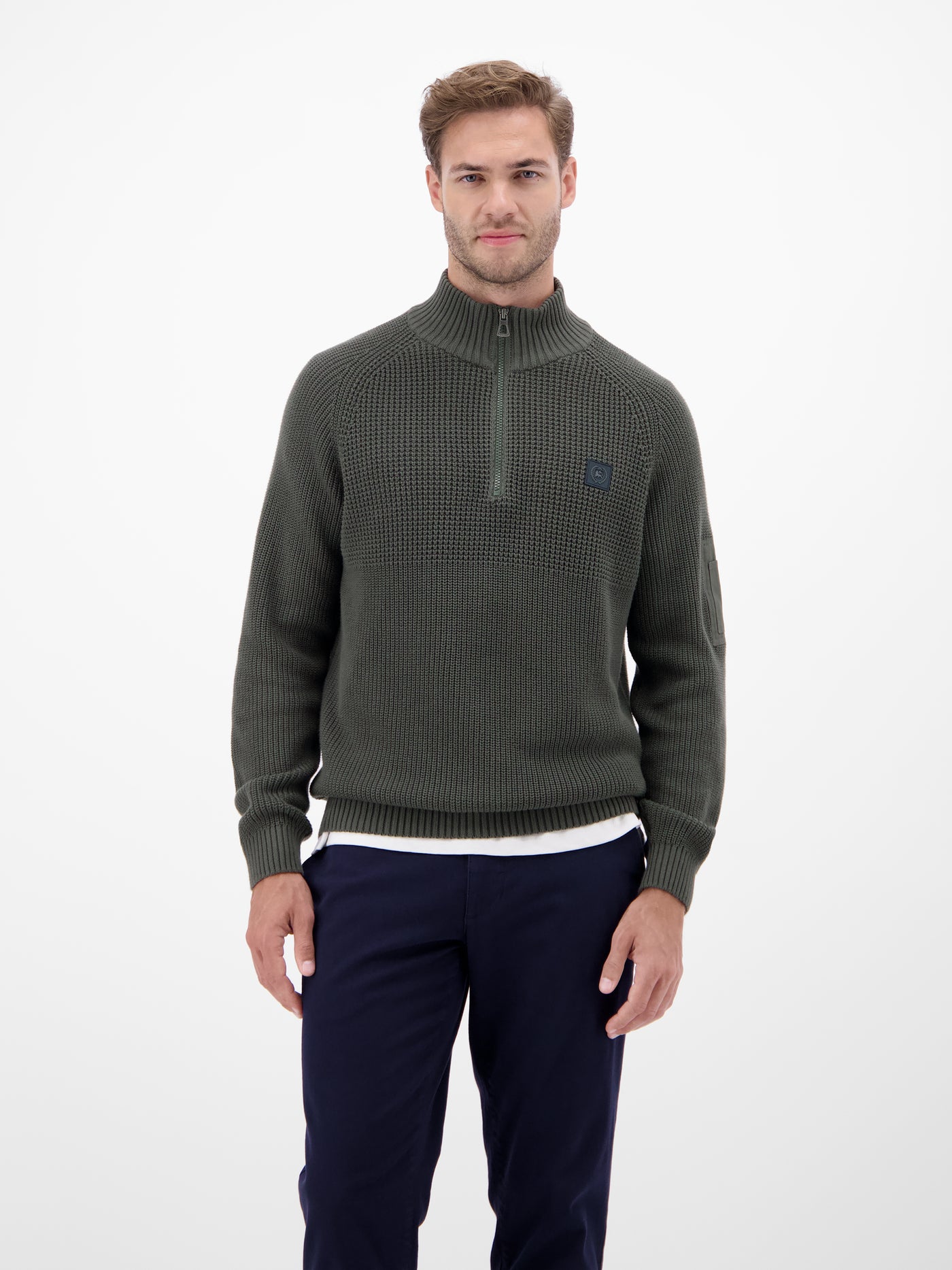 Herren Stricktroyer, grob gerippt - LERROS