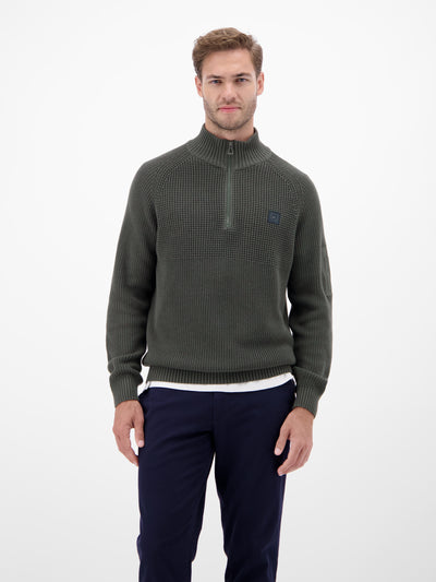 Herren Stricktroyer, grob gerippt - LERROS
