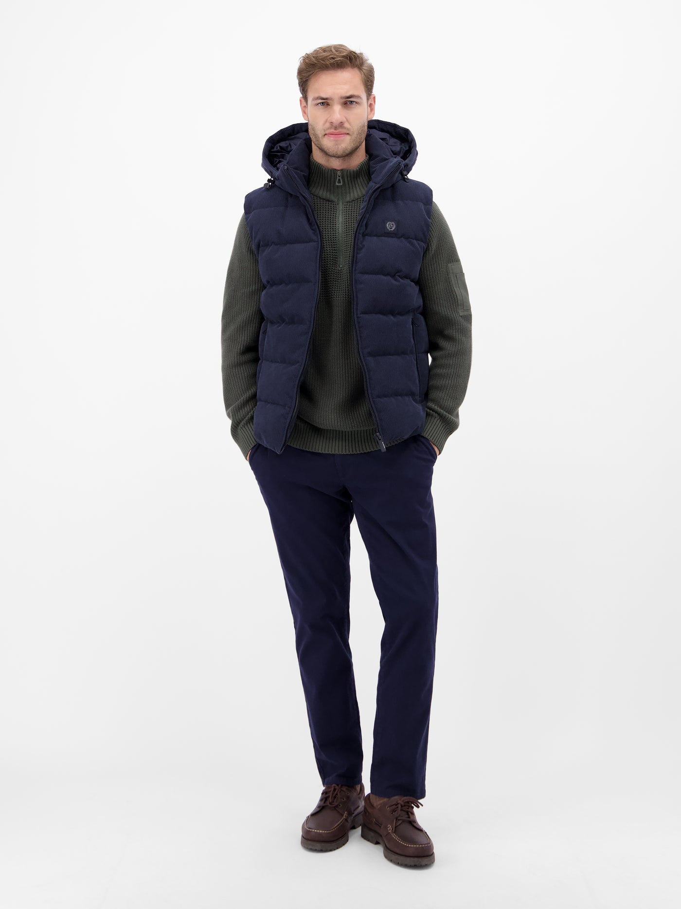 Herren Stricktroyer, grob gerippt - LERROS