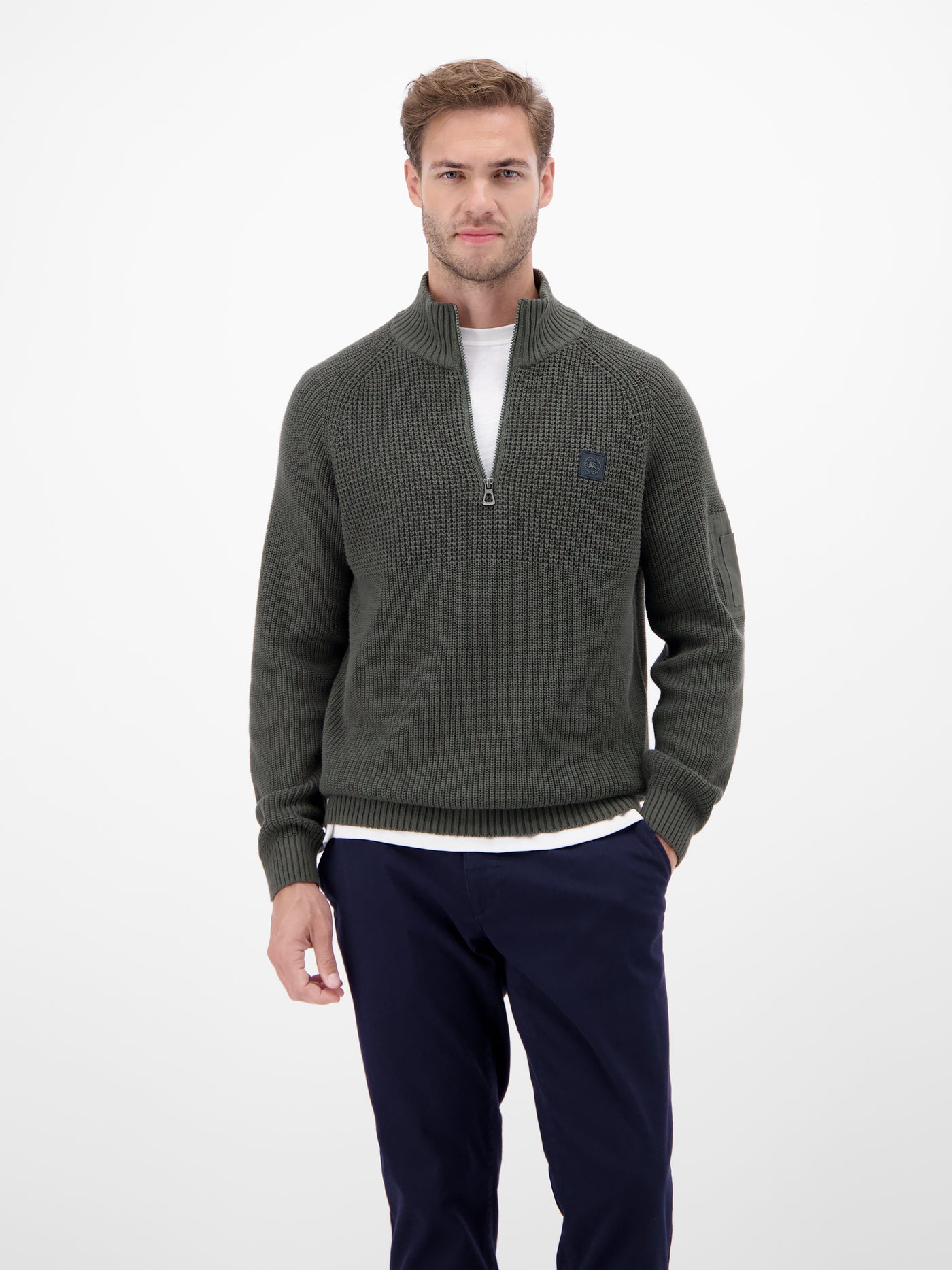 Herren Stricktroyer, grob gerippt - LERROS