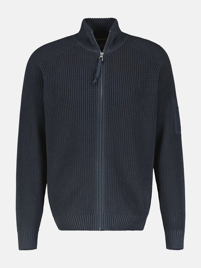 Herren Strickjacke, grob gerippt - LERROS