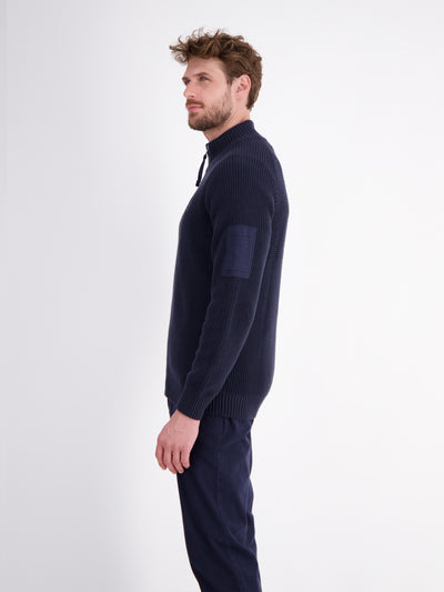 Herren Strickjacke, grob gerippt - LERROS