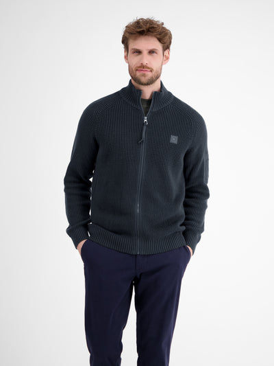 Herren Strickjacke, grob gerippt - LERROS
