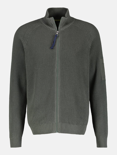 Herren Strickjacke, grob gerippt - LERROS