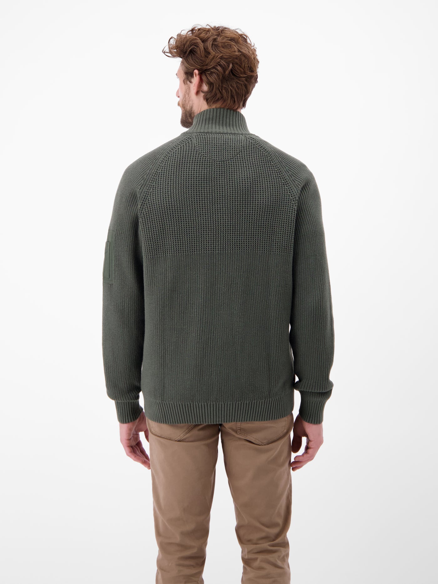 Herren Strickjacke, grob gerippt - LERROS