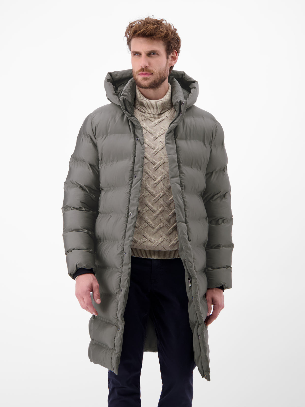 Herren Stepp-Parka mit abnehmbarer Kapuze - LERROS