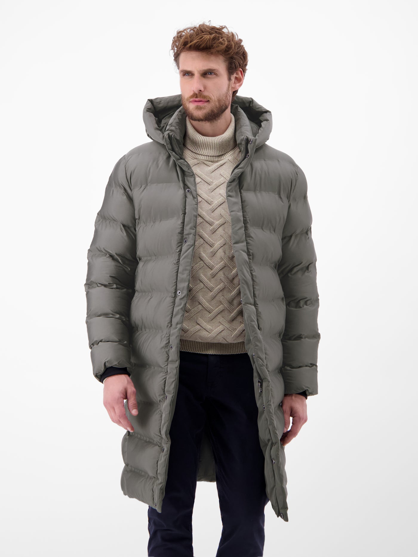 Herren Stepp-Parka mit abnehmbarer Kapuze - LERROS