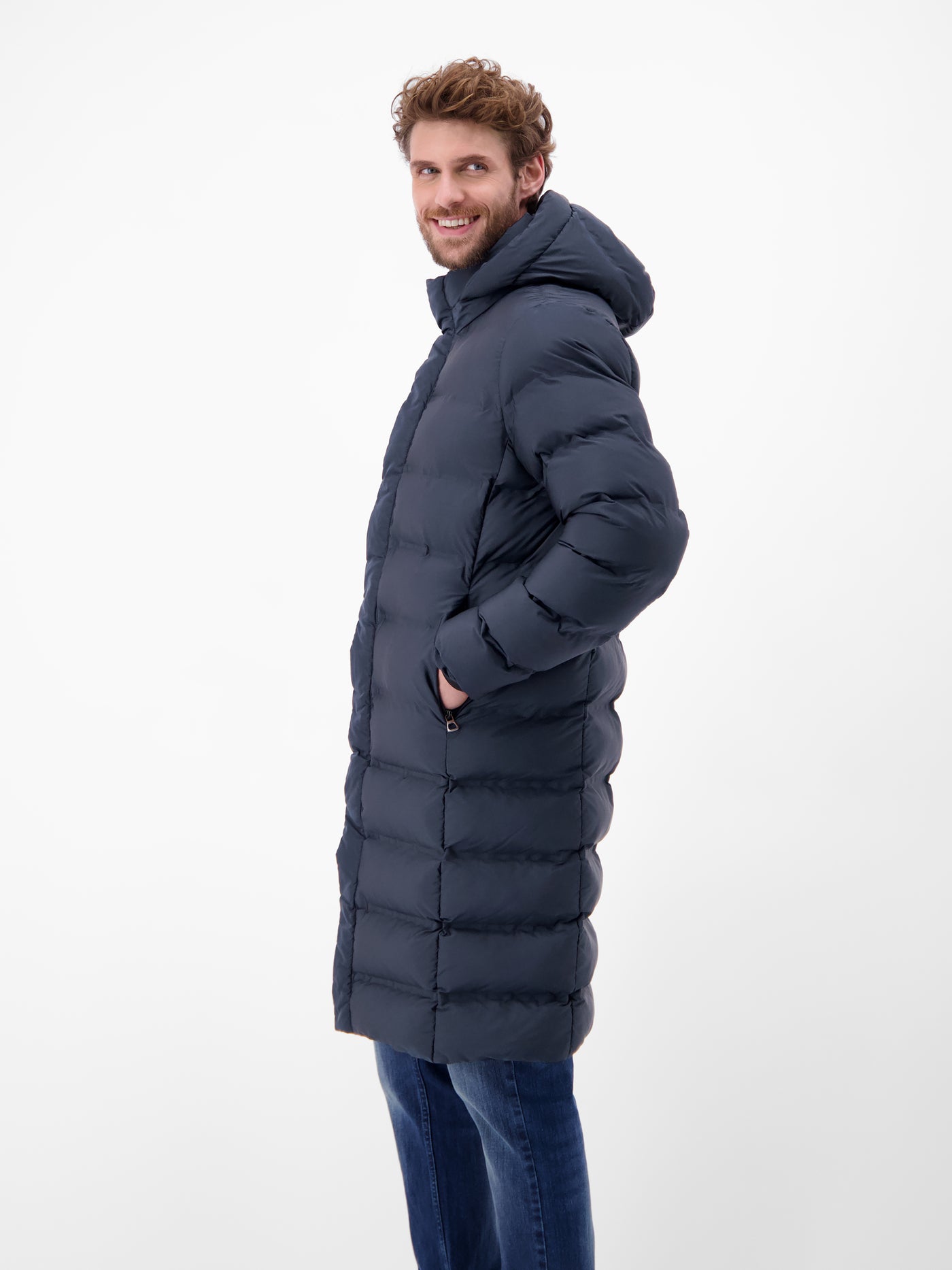 Herren Stepp-Parka mit abnehmbarer Kapuze - LERROS