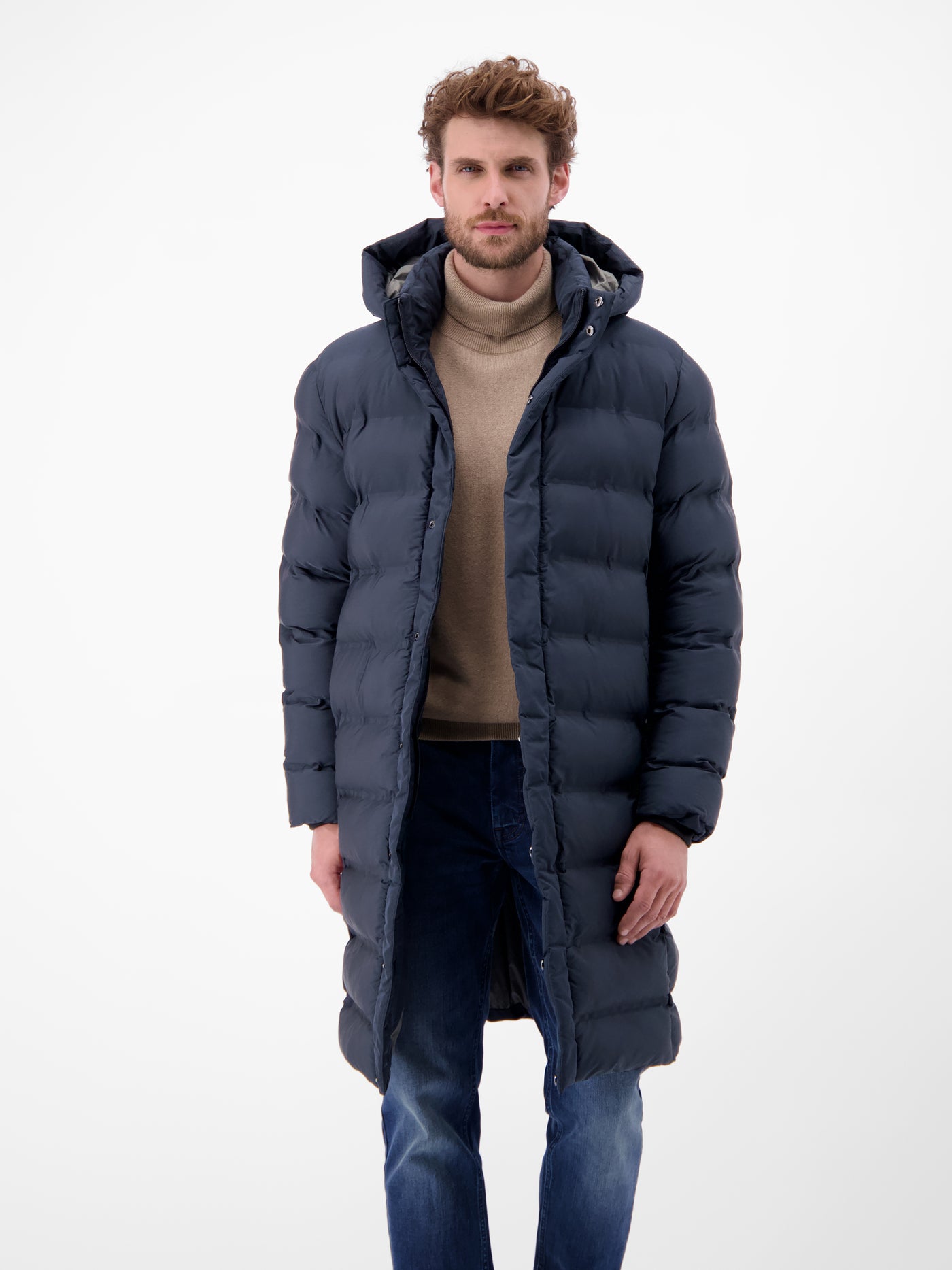 Herren Stepp-Parka mit abnehmbarer Kapuze - LERROS