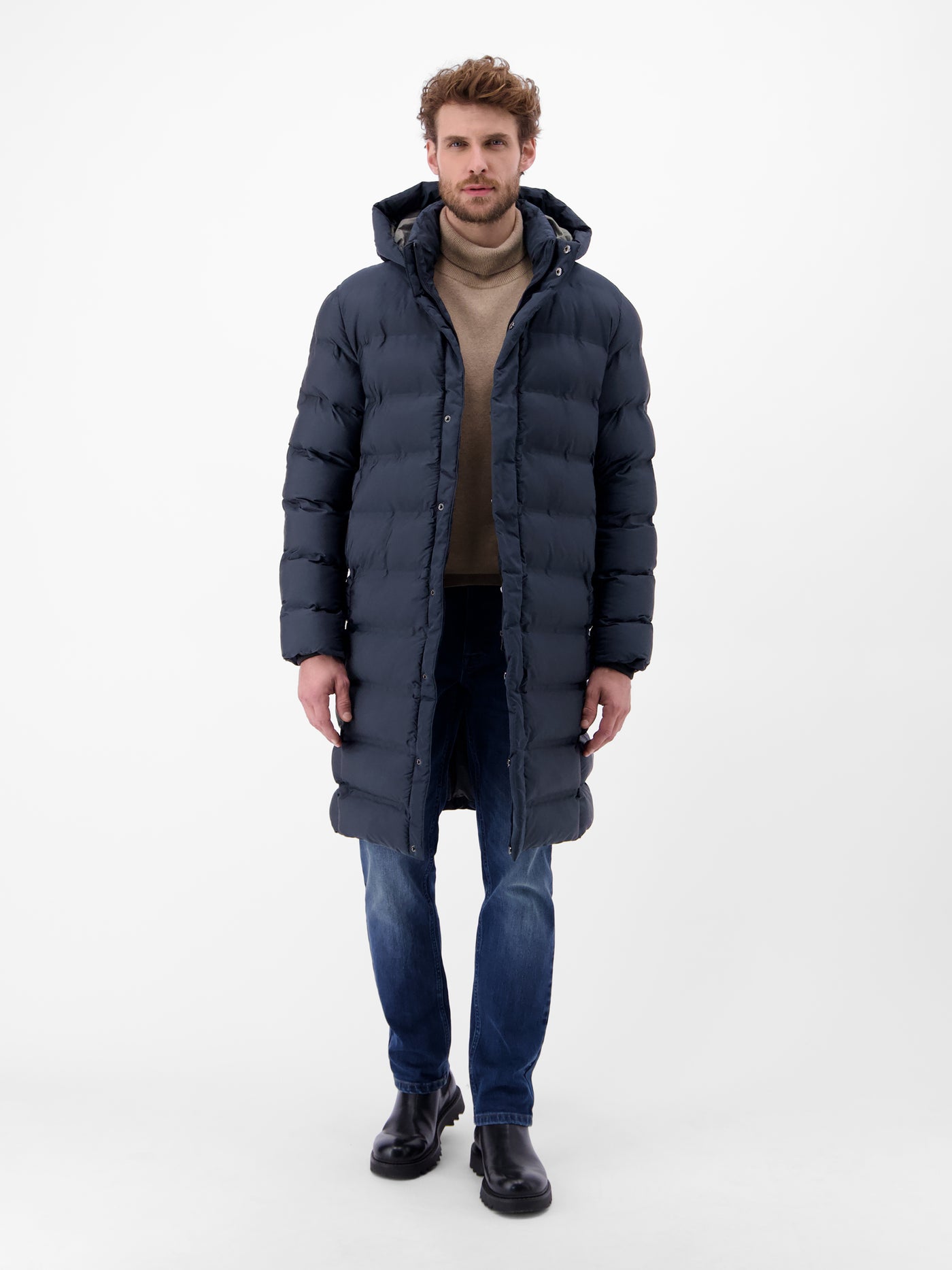 Herren Stepp-Parka mit abnehmbarer Kapuze - LERROS