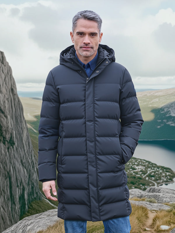 Herren Stepp-Parka mit abnehmbarer Kapuze - LERROS