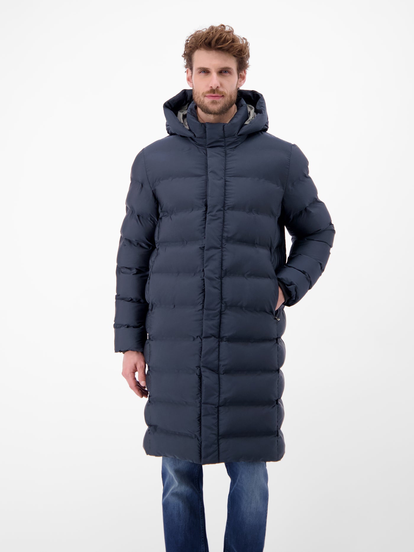 Herren Stepp-Parka mit abnehmbarer Kapuze - LERROS