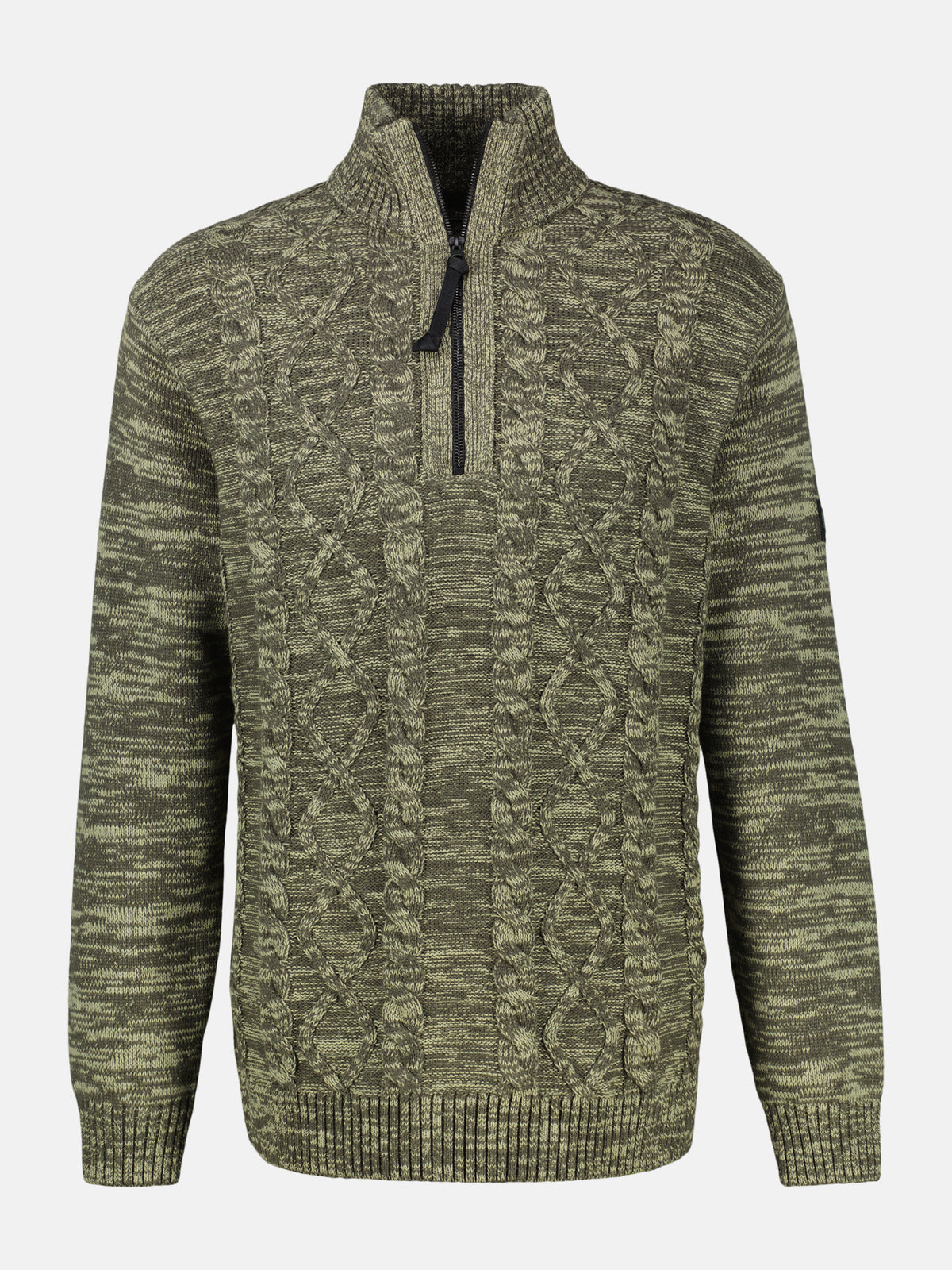 Herren Stricktroyer mit Zopfmuster - Strick Troyer