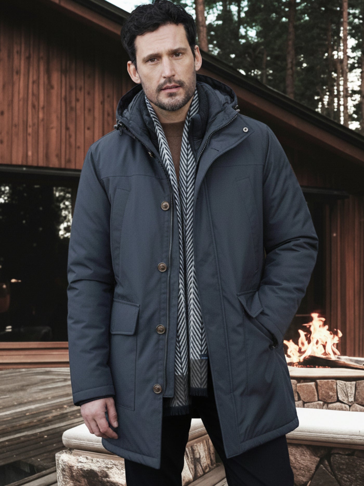 Herren Parka mit Kapuze - LERROS