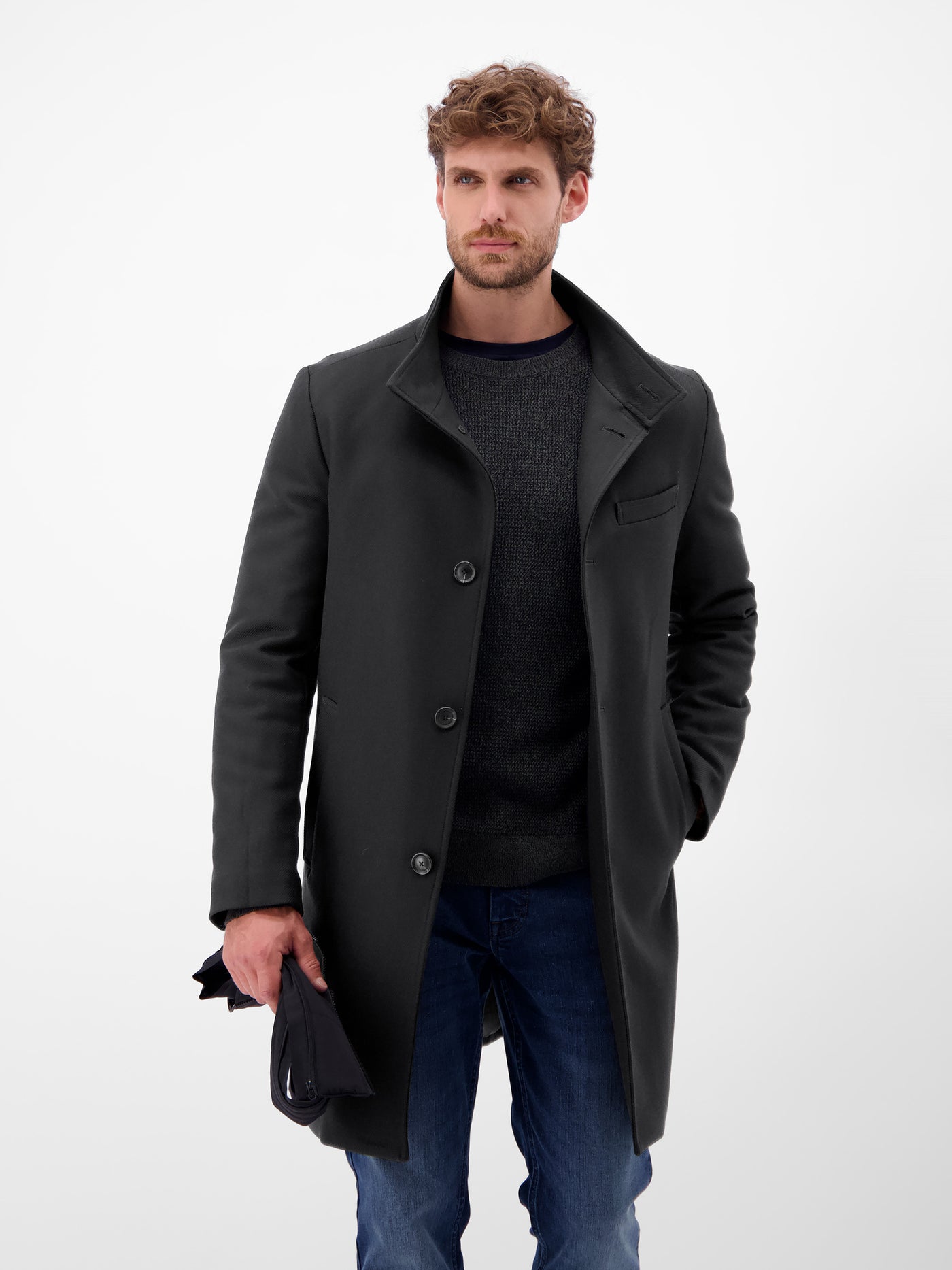 Herren-Mantel mit herausnehmbaren Westeneinsatz - LERROS