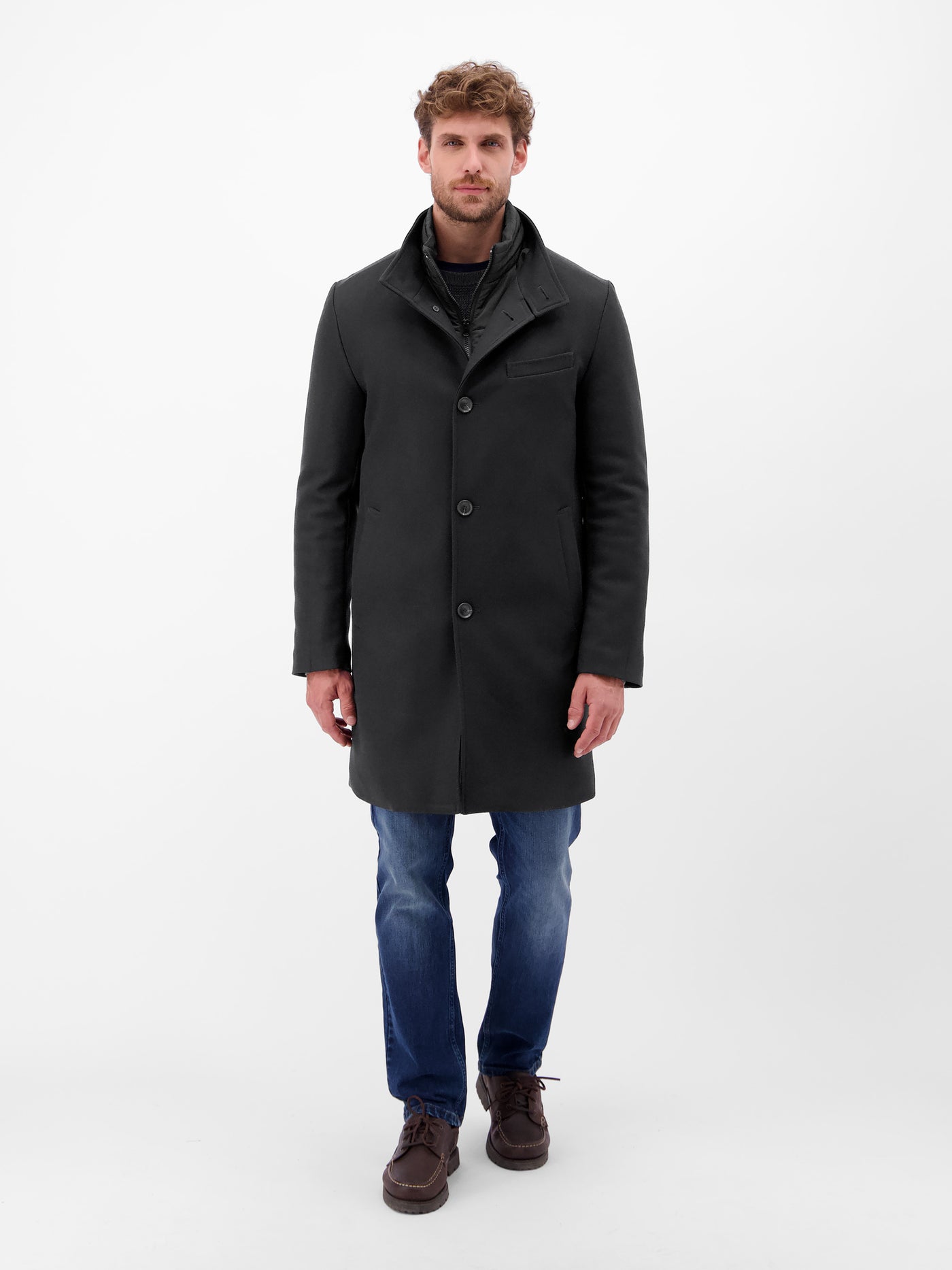 Herren-Mantel mit herausnehmbaren Westeneinsatz - LERROS