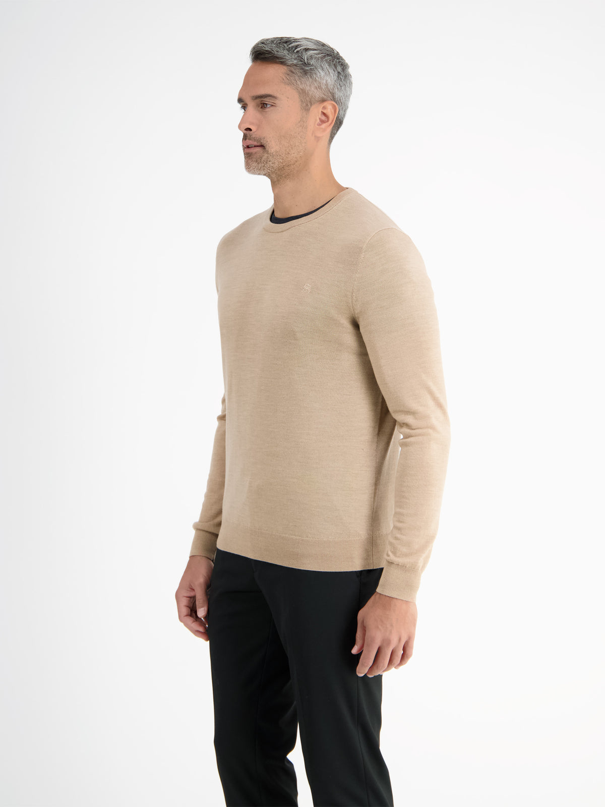 Bayer 04 Leverkusen Rundhals-Feinstrickpullover aus Schurwolle (Merino) - LERROS