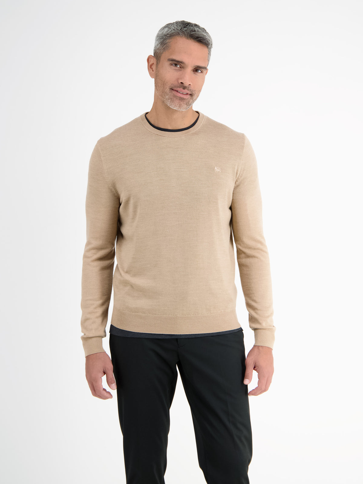 Bayer 04 Leverkusen Rundhals-Feinstrickpullover aus Schurwolle (Merino) - LERROS
