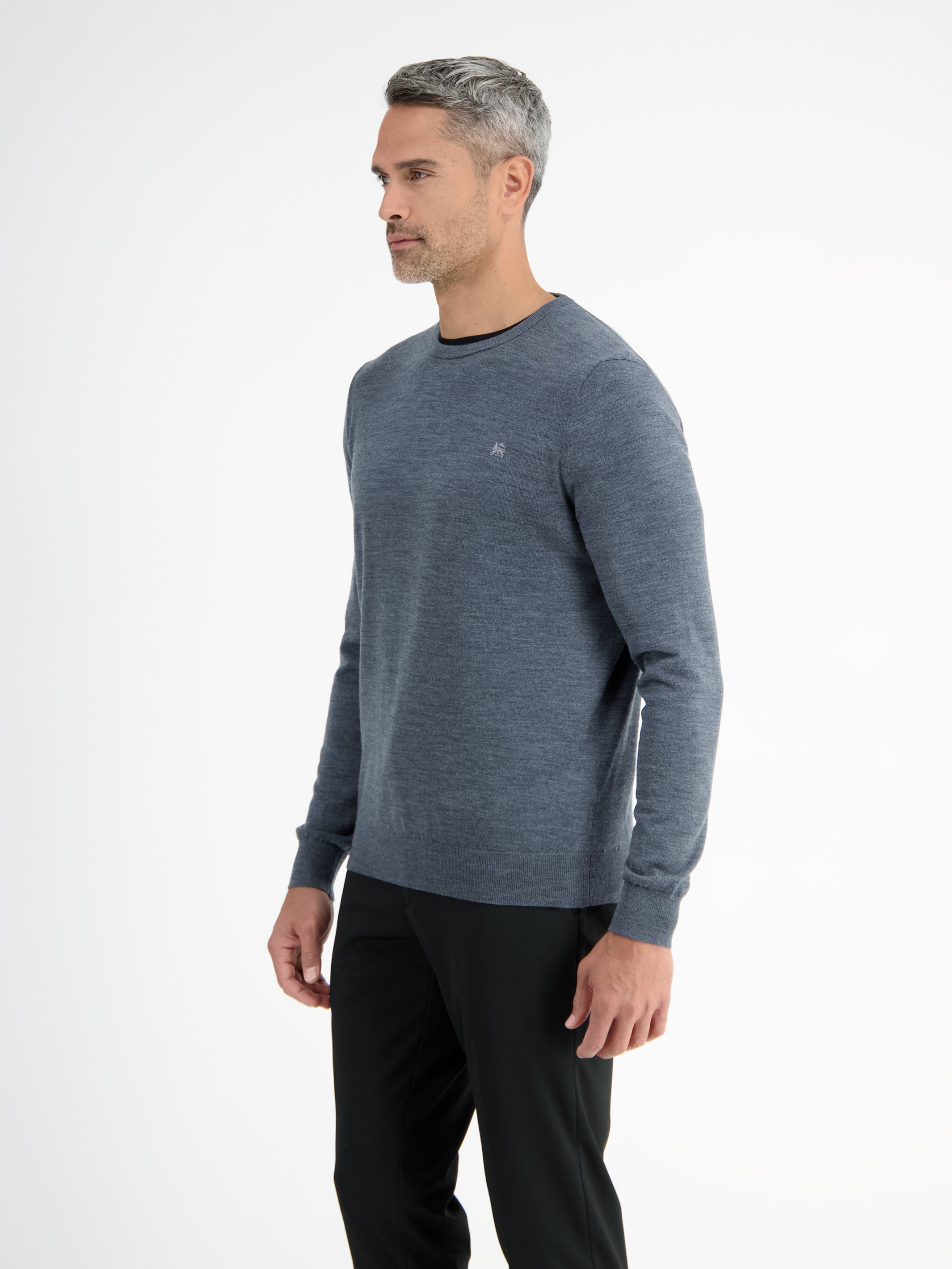 Bayer 04 Leverkusen Rundhals-Feinstrickpullover aus Schurwolle (Merino) - LERROS
