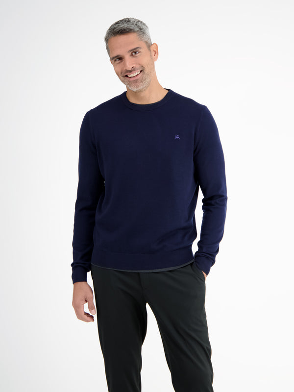 Bayer 04 Leverkusen Rundhals-Feinstrickpullover aus Schurwolle (Merino) - LERROS