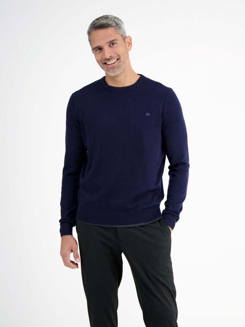 Bayer 04 Leverkusen Rundhals-Feinstrickpullover aus Schurwolle (Merino) - LERROS