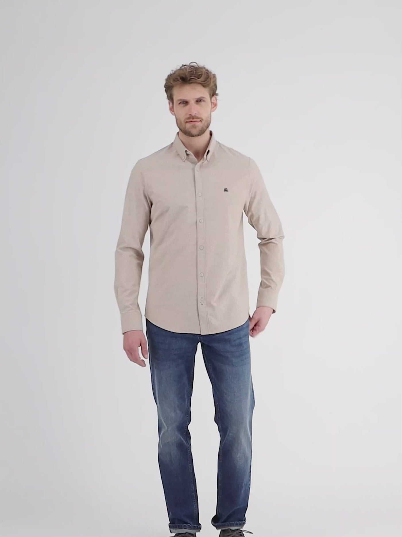 Oxford shirt with stretch