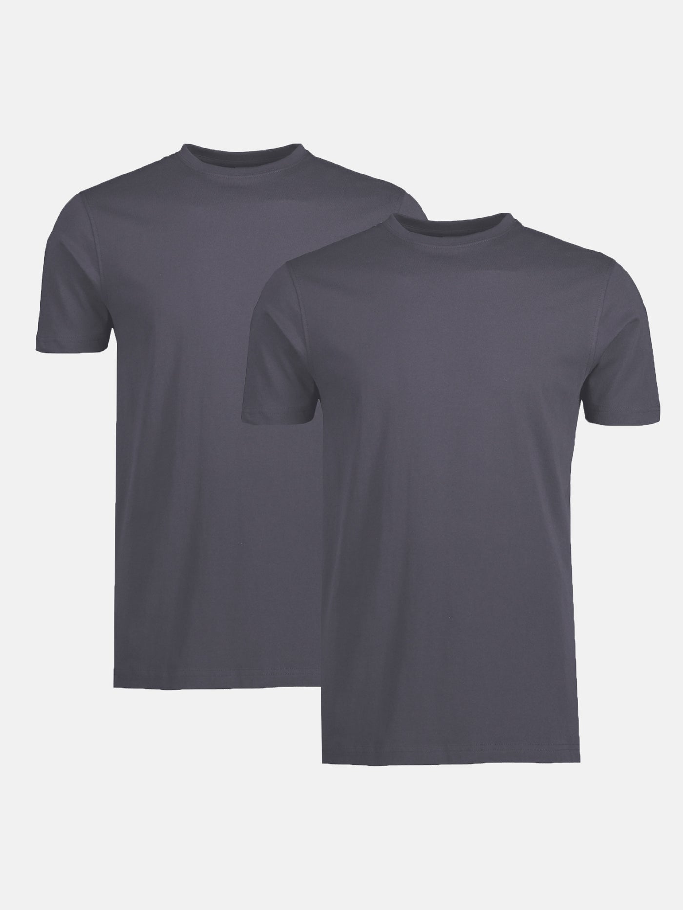 Dubbelpak T-shirts met ronde hals in premium katoenkwaliteit
