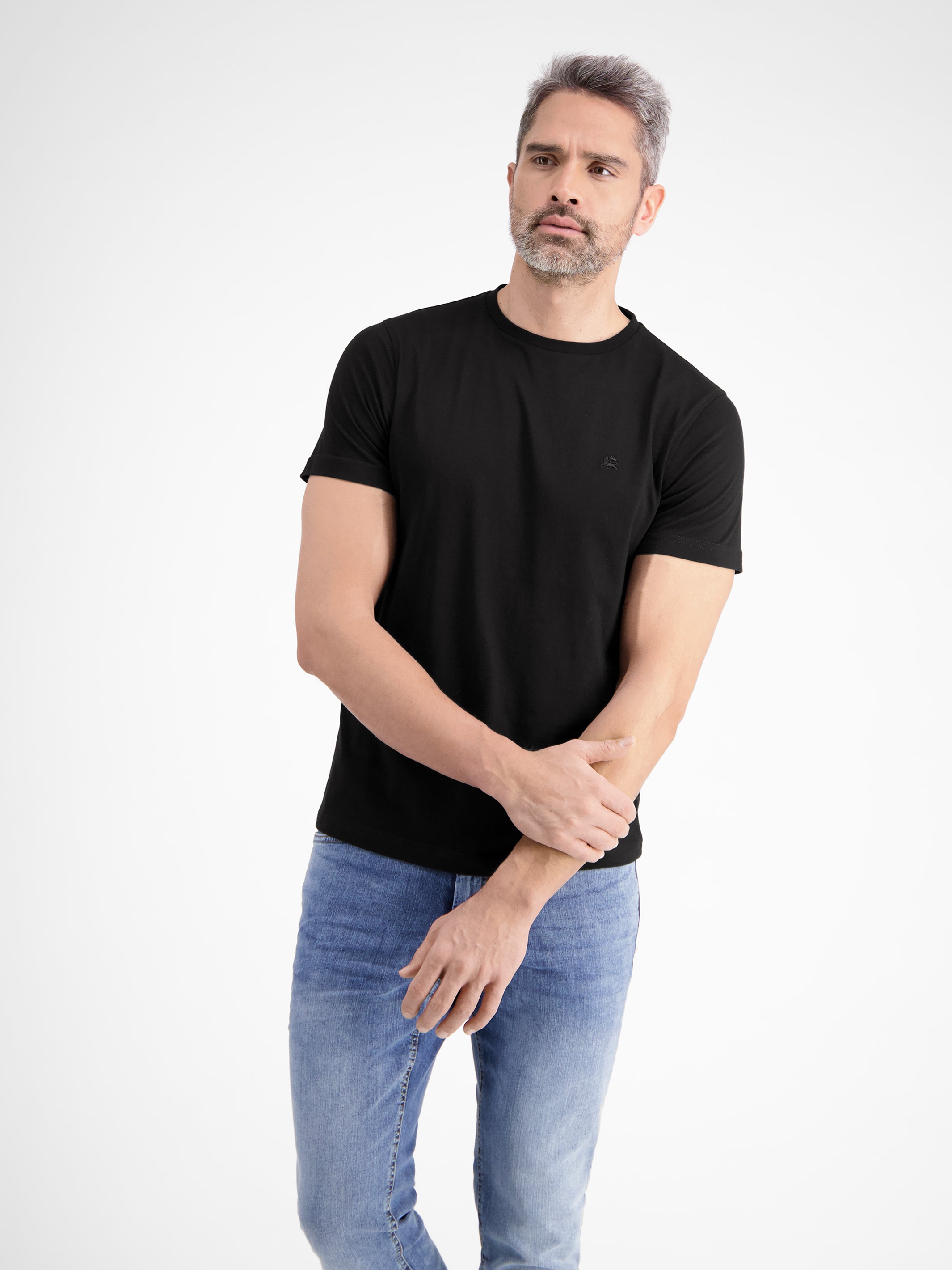 Klassisches Rundhals Herren T-Shirt - LERROS