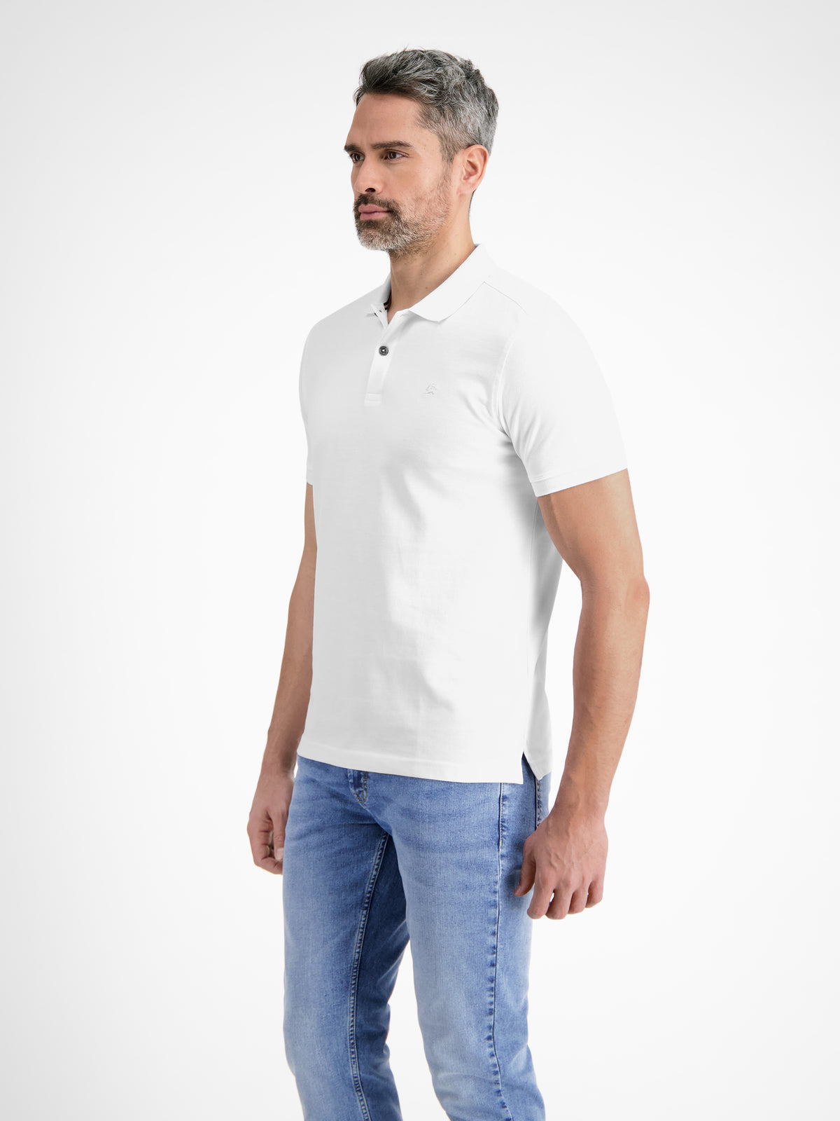 Basic Herren Poloshirt in klassischer Passform und Piquéqualität - LERROS