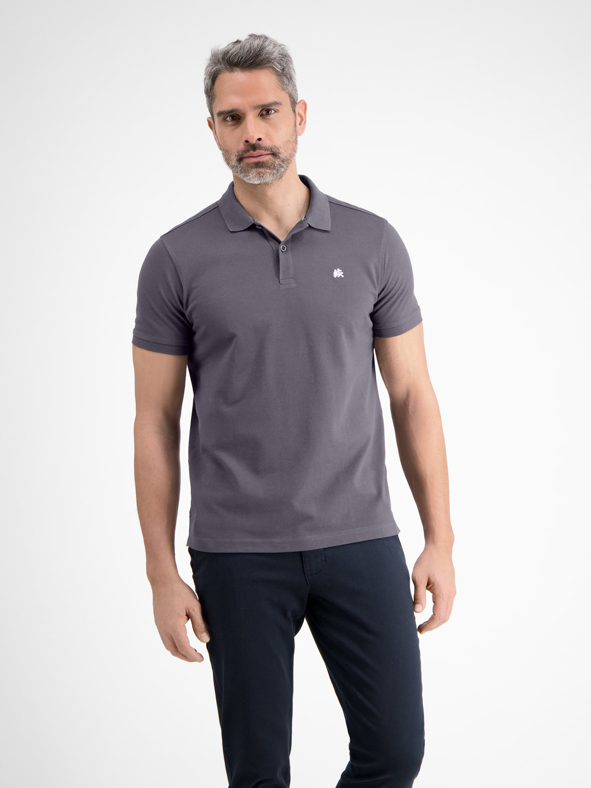 Basic Herren Poloshirt in klassischer Passform und Piquéqualität - LERROS