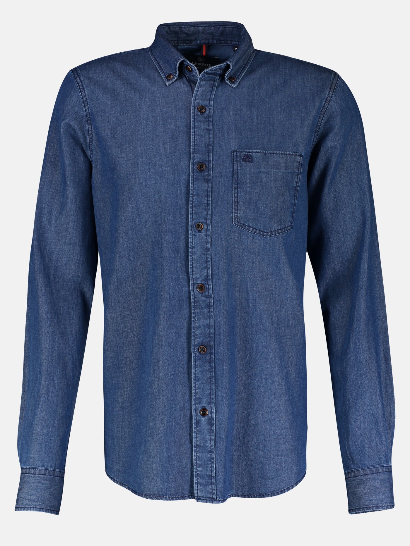 Stylish denim shirt with button-down collar, REGULAR FIT