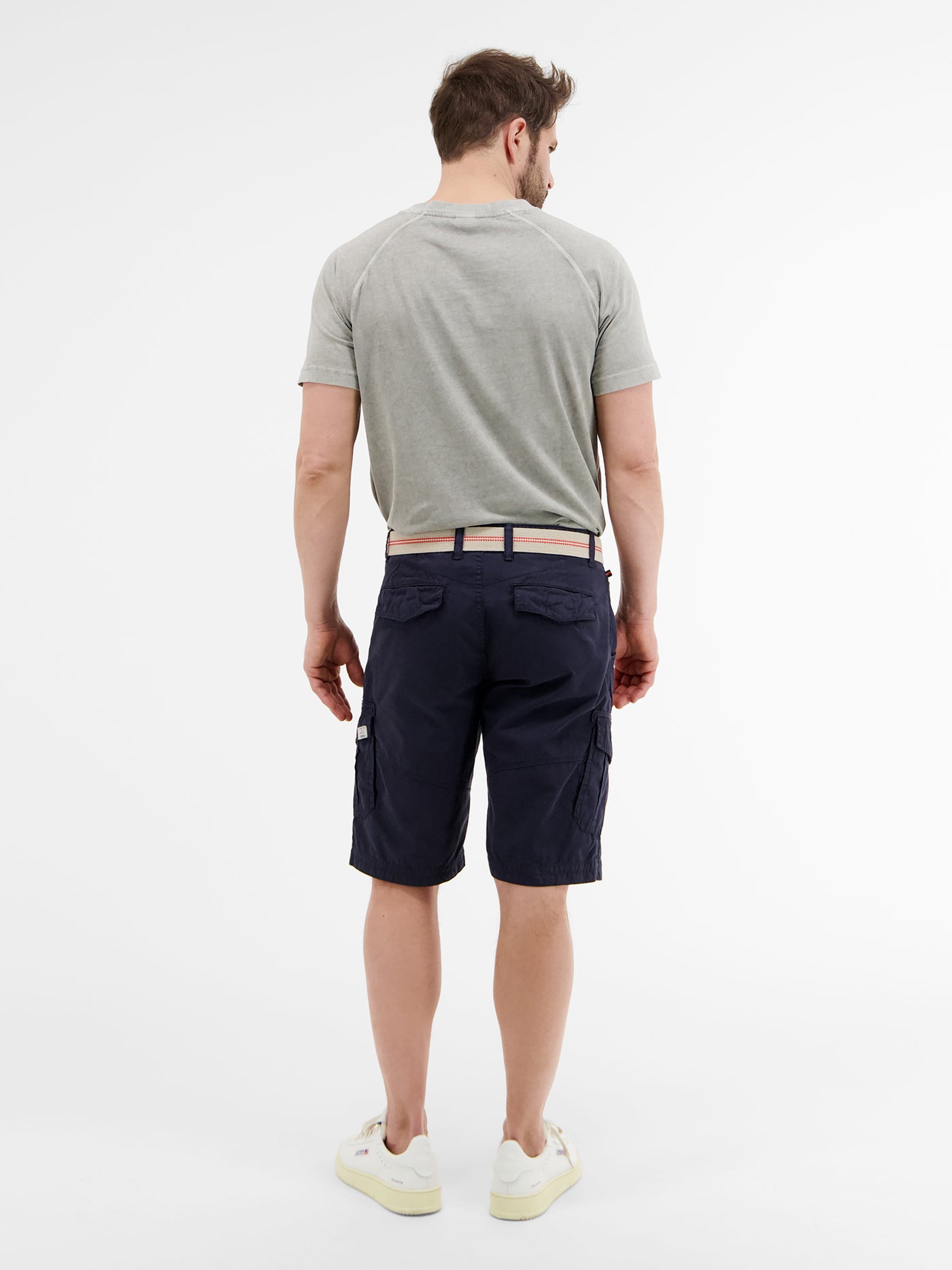 Cargo Bermuda shorts with belt