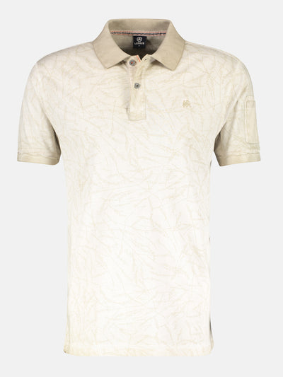 Polo with a washed bleached effect