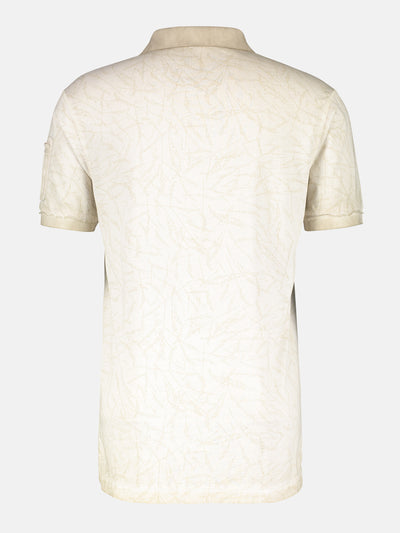 Polo with a washed bleached effect