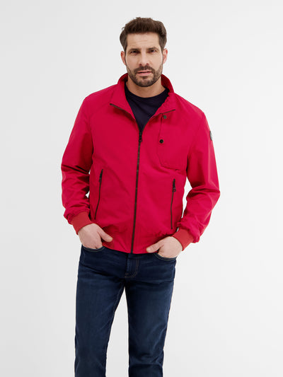 Light, summery blouson with stand-up collar