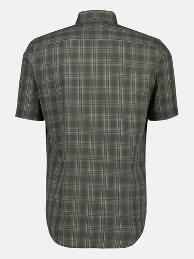 Short-sleeved shirt in checked look