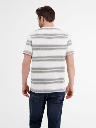Lässiges T-Shirt mit breiten Streifen