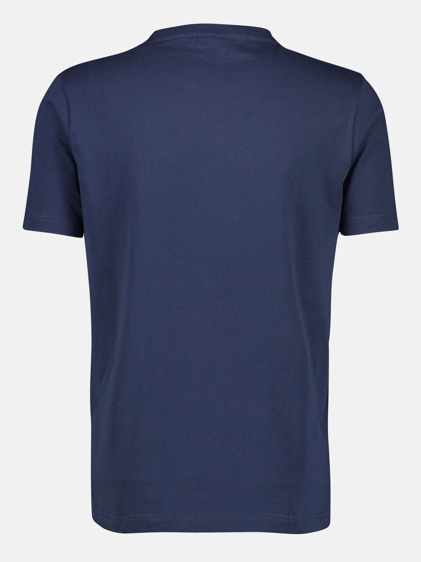Rundhals T-Shirt mit großem Logo Druck