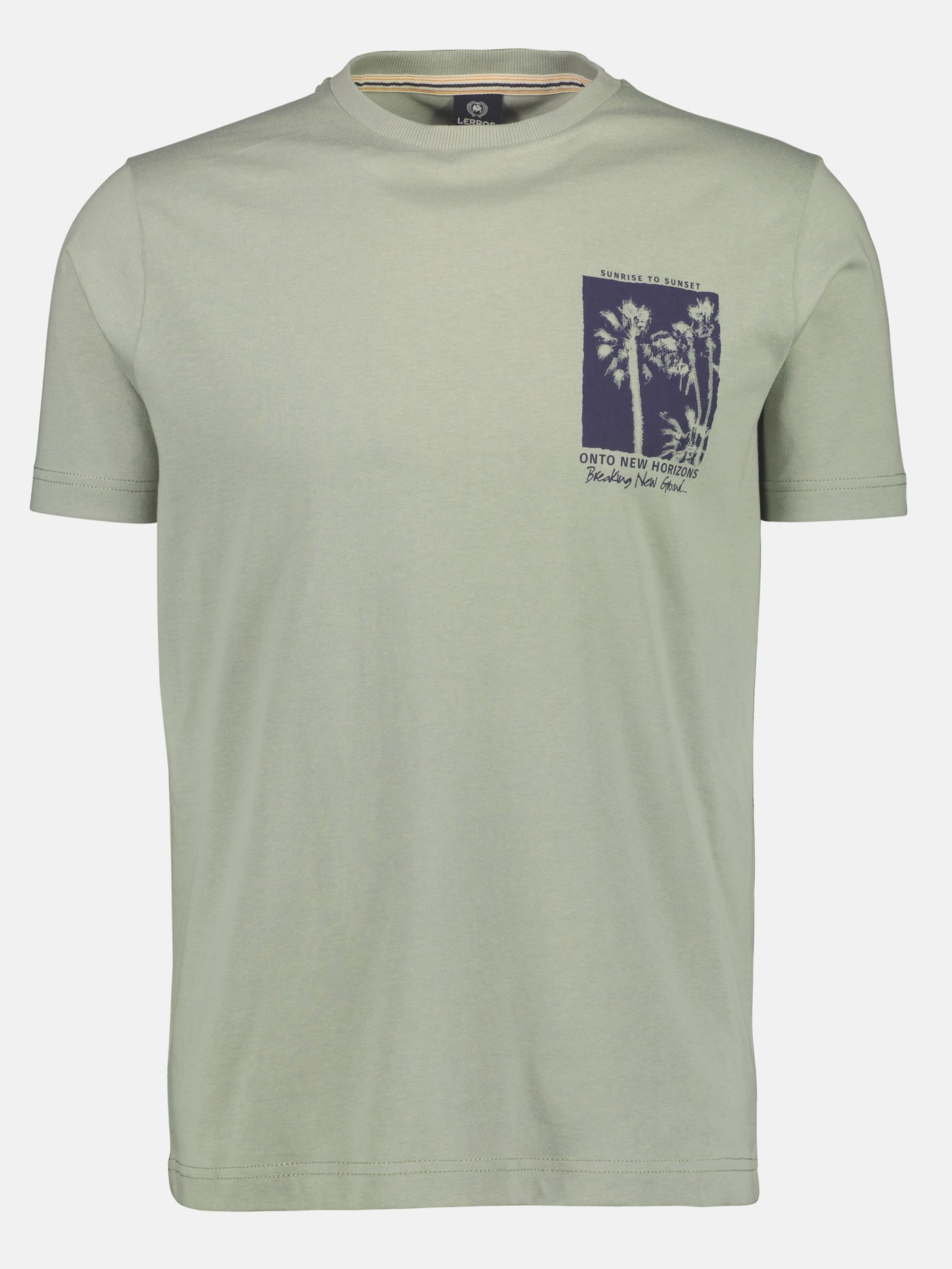 Rundhals T-Shirt mit dezemtem Brustprint