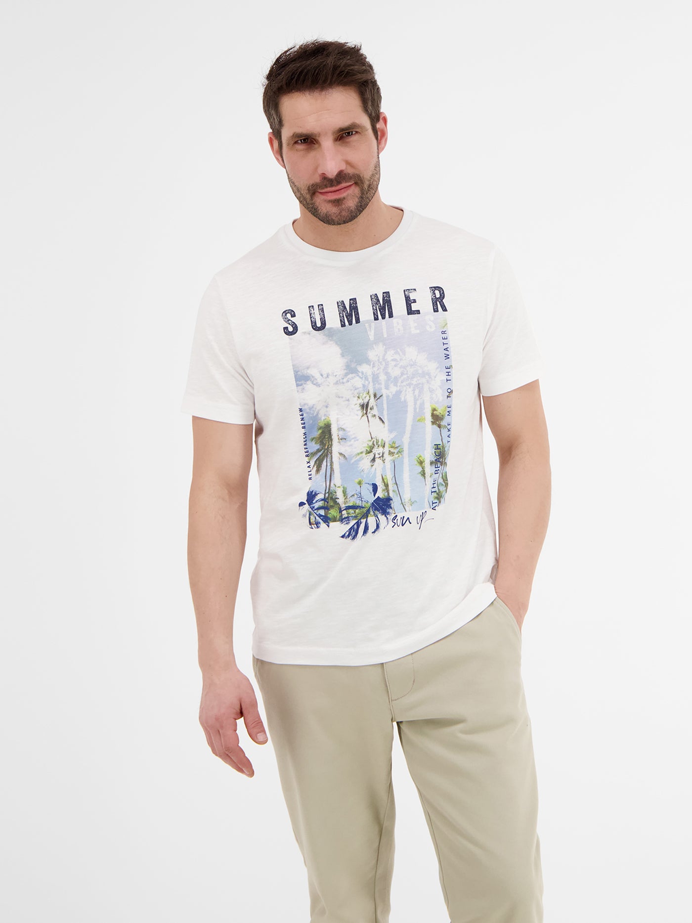 Klassiek T-shirt met een zomerse print