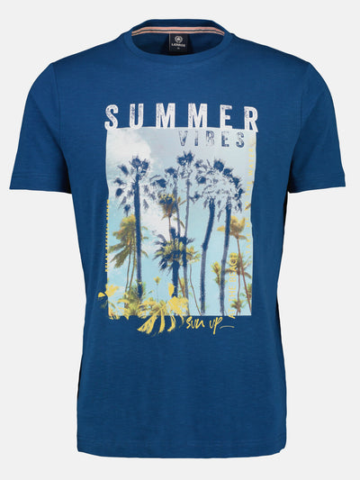 Klassisches T-Shirt mit sommerlichem Print