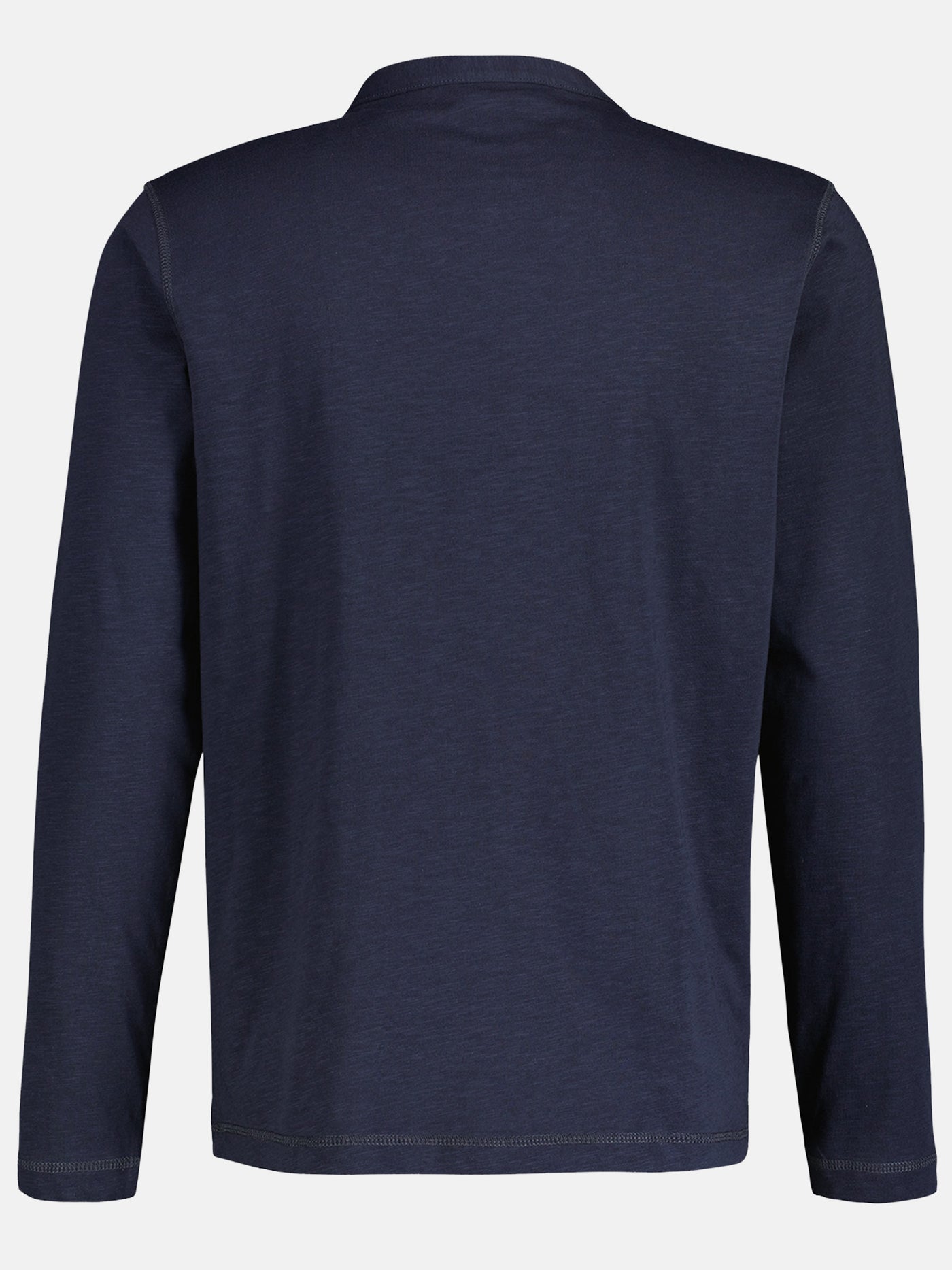 Long-sleeved Serafino with embroidered logo