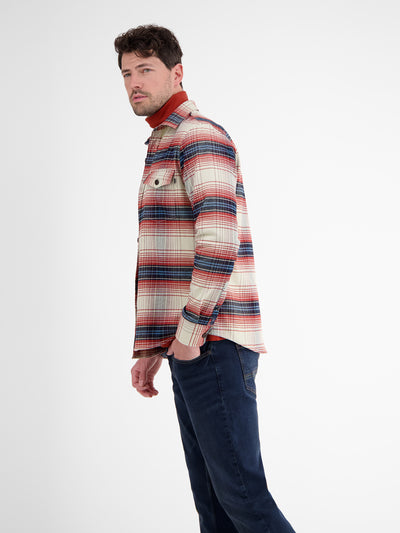 Casual overshirt in flannel check