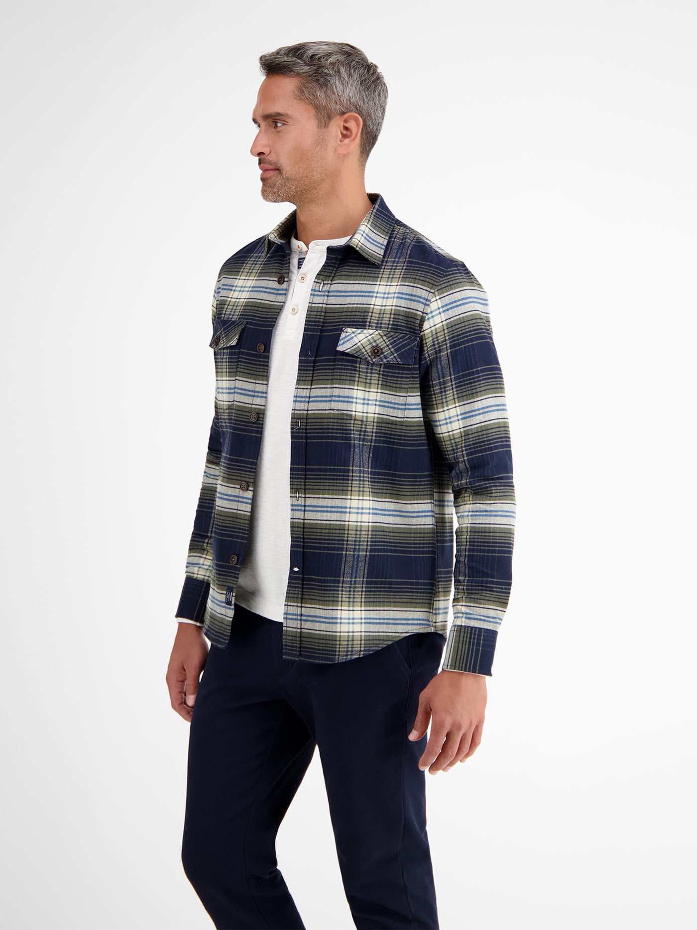 Lässiges Overshirt in Flanell-Check