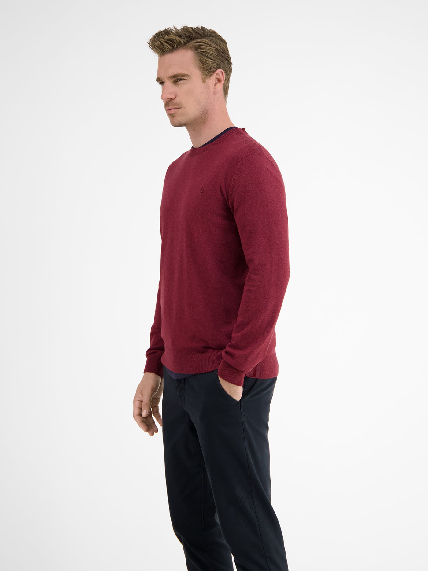 Casual flat knit jumper
