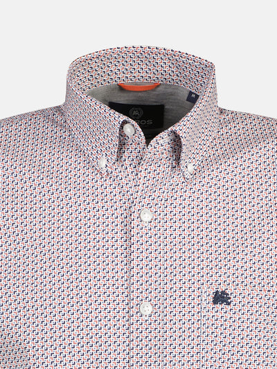 Poplin shirt with all-over print