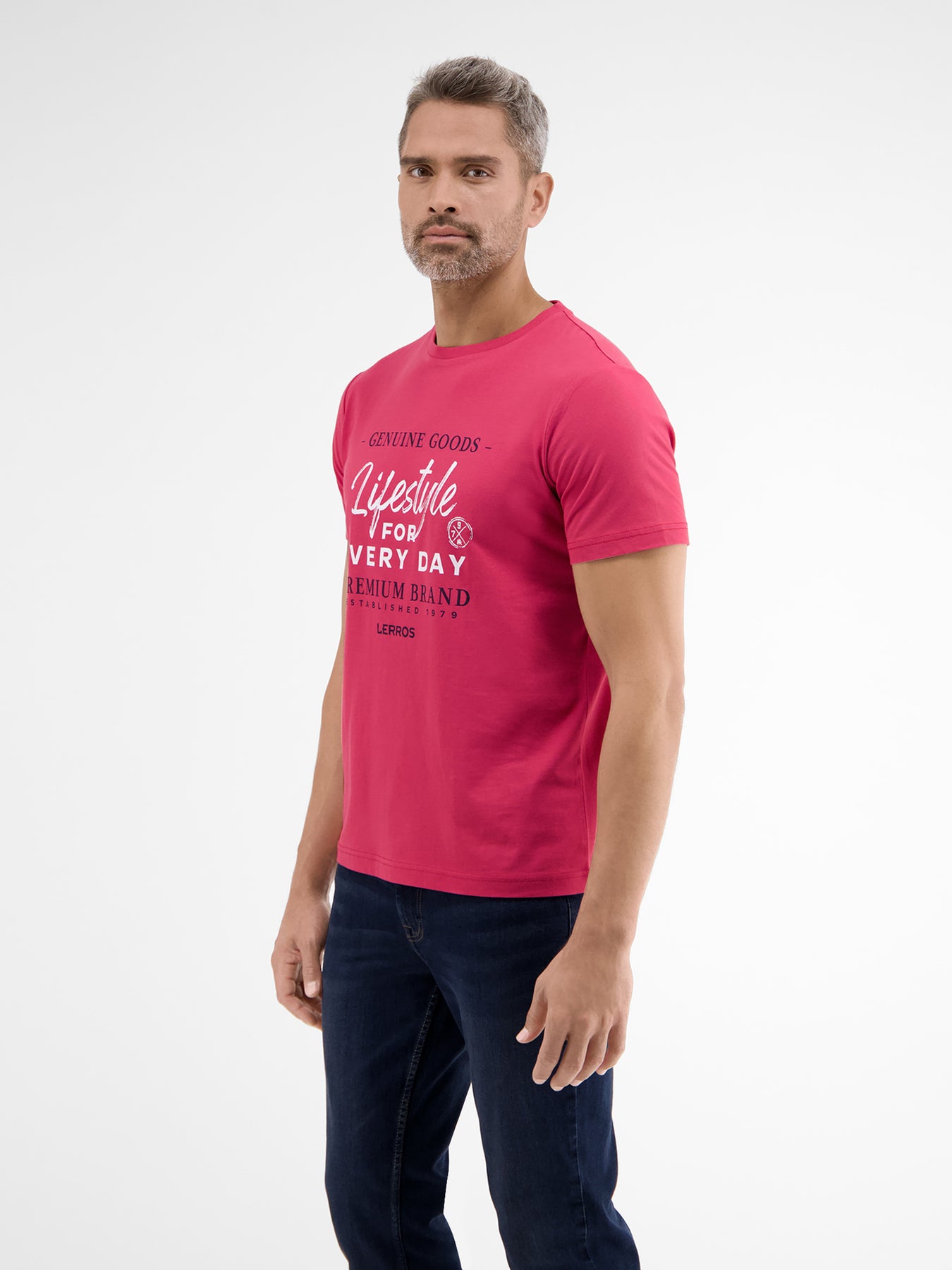 T-shirt – with print SHOP LERROS front